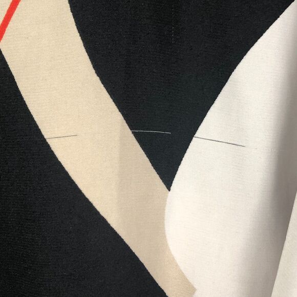 New York Company Kimono Sleeve Blouse Top Size S Black Floral Satin Belted - Picture 8 of 8